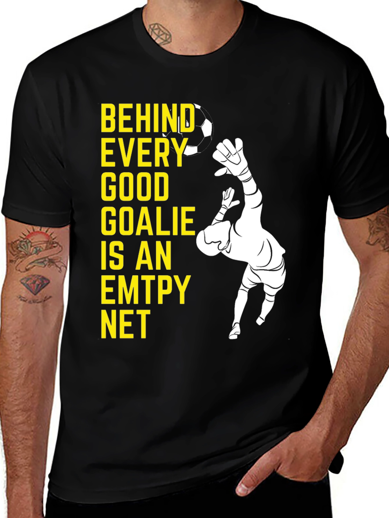 Goalkeeper Graphic Tee - Behind Every Good Goalie