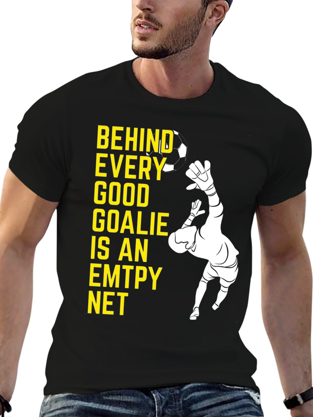 Goalkeeper Graphic Tee - Behind Every Good Goalie