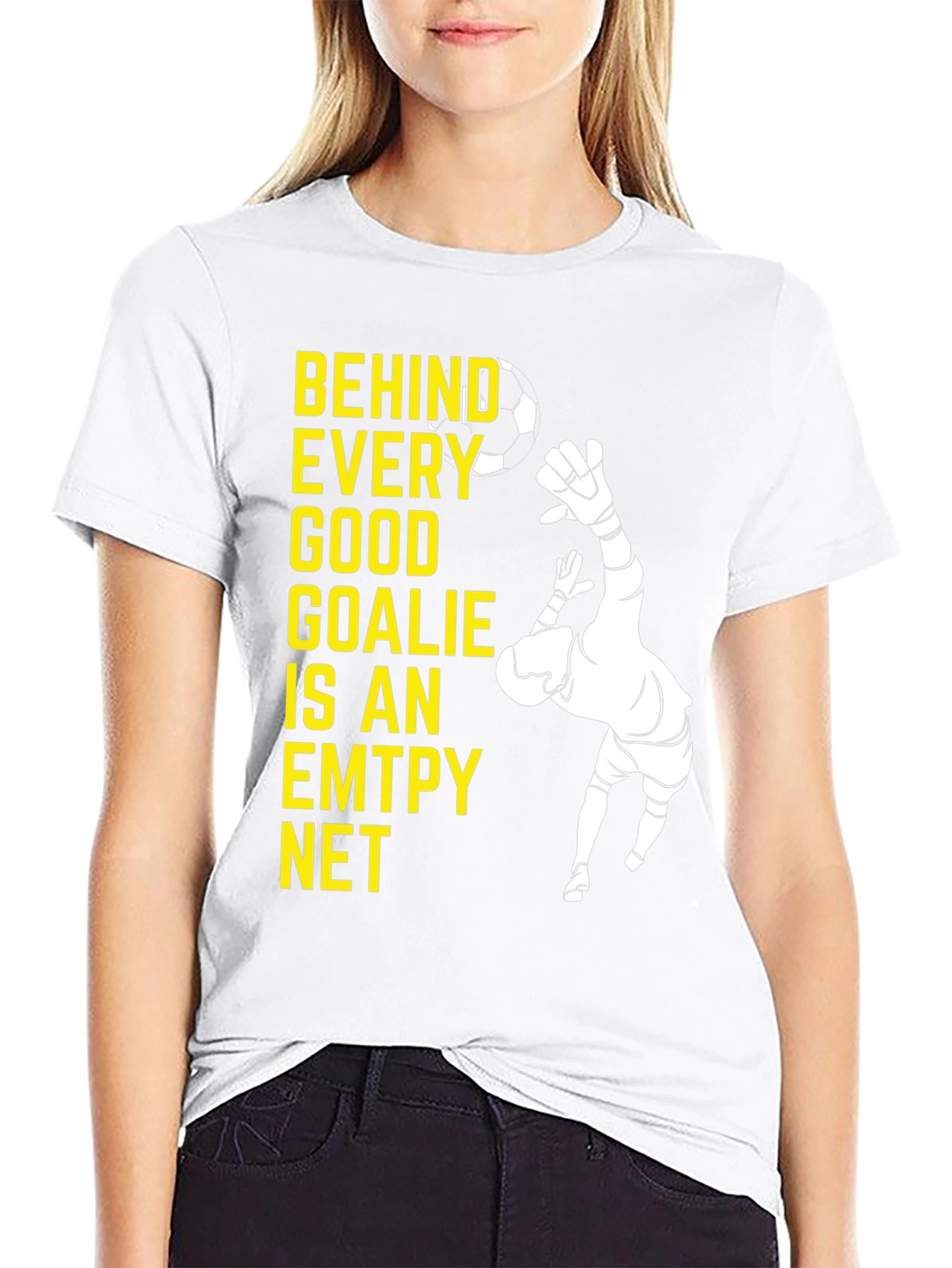 Goalkeeper Graphic Tee - Behind Every Good Goalie