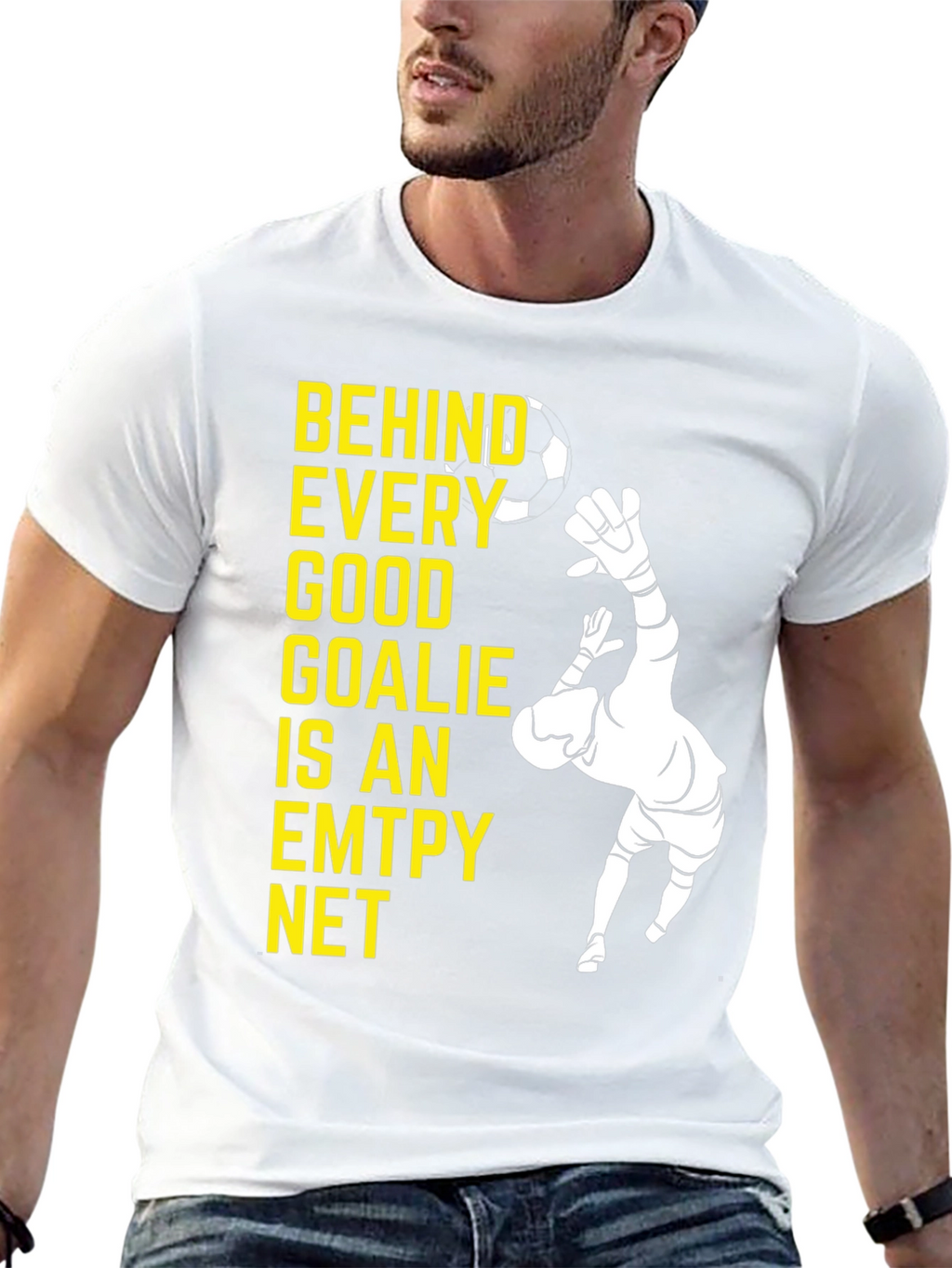 Goalkeeper Graphic Tee - Behind Every Good Goalie