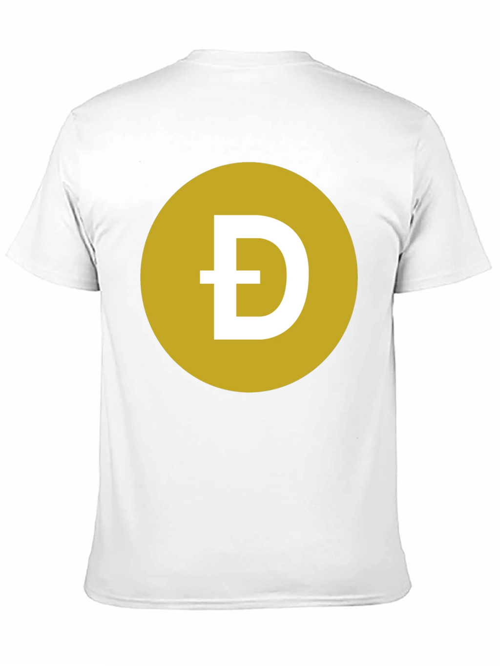 Dogecoin Symbol T-Shirt - Black Crew Neck
