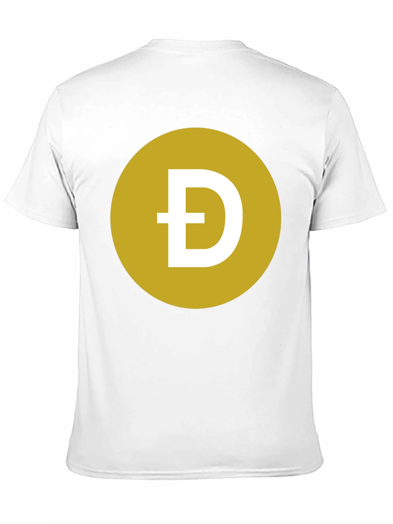 Dogecoin Symbol T-Shirt - Black Crew Neck