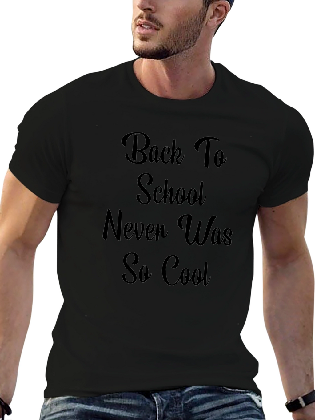 Back to School Graphic Tee - Cool Black T-Shirt