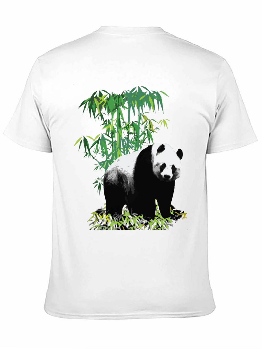 Panda Bamboo Graphic T-Shirt - Black