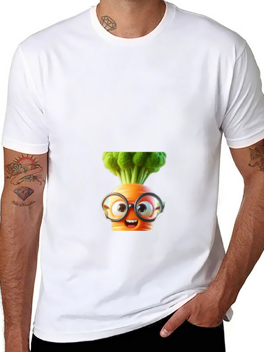 Cartoon Carrot T-Shirt