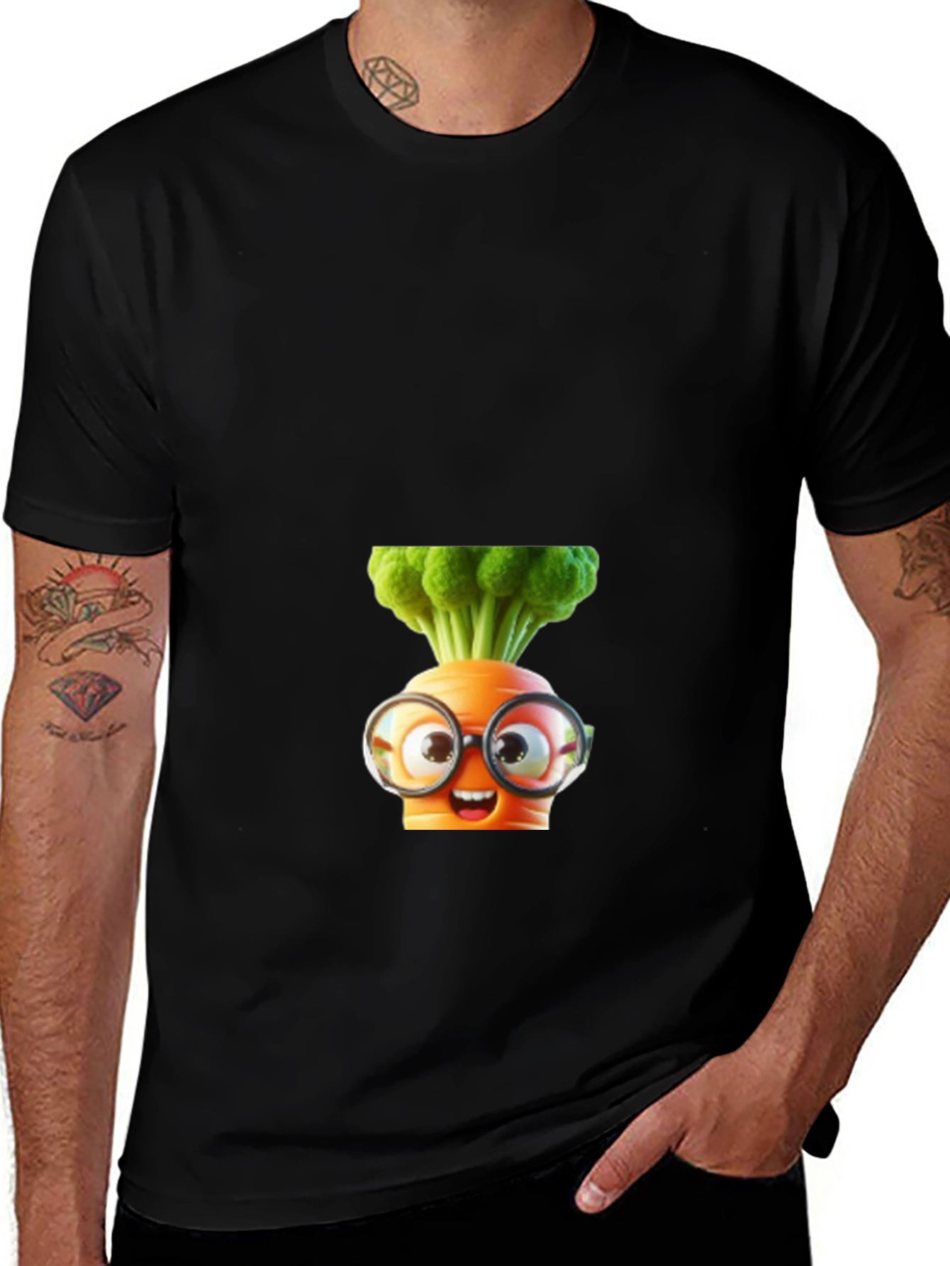 Cartoon Carrot T-Shirt