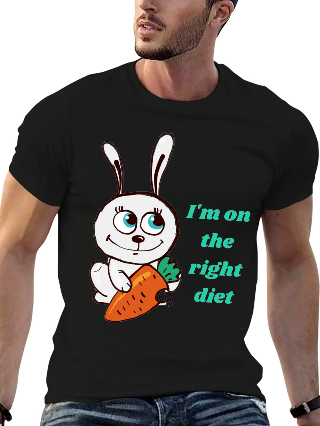 Funny Rabbit Diet T-Shirt
