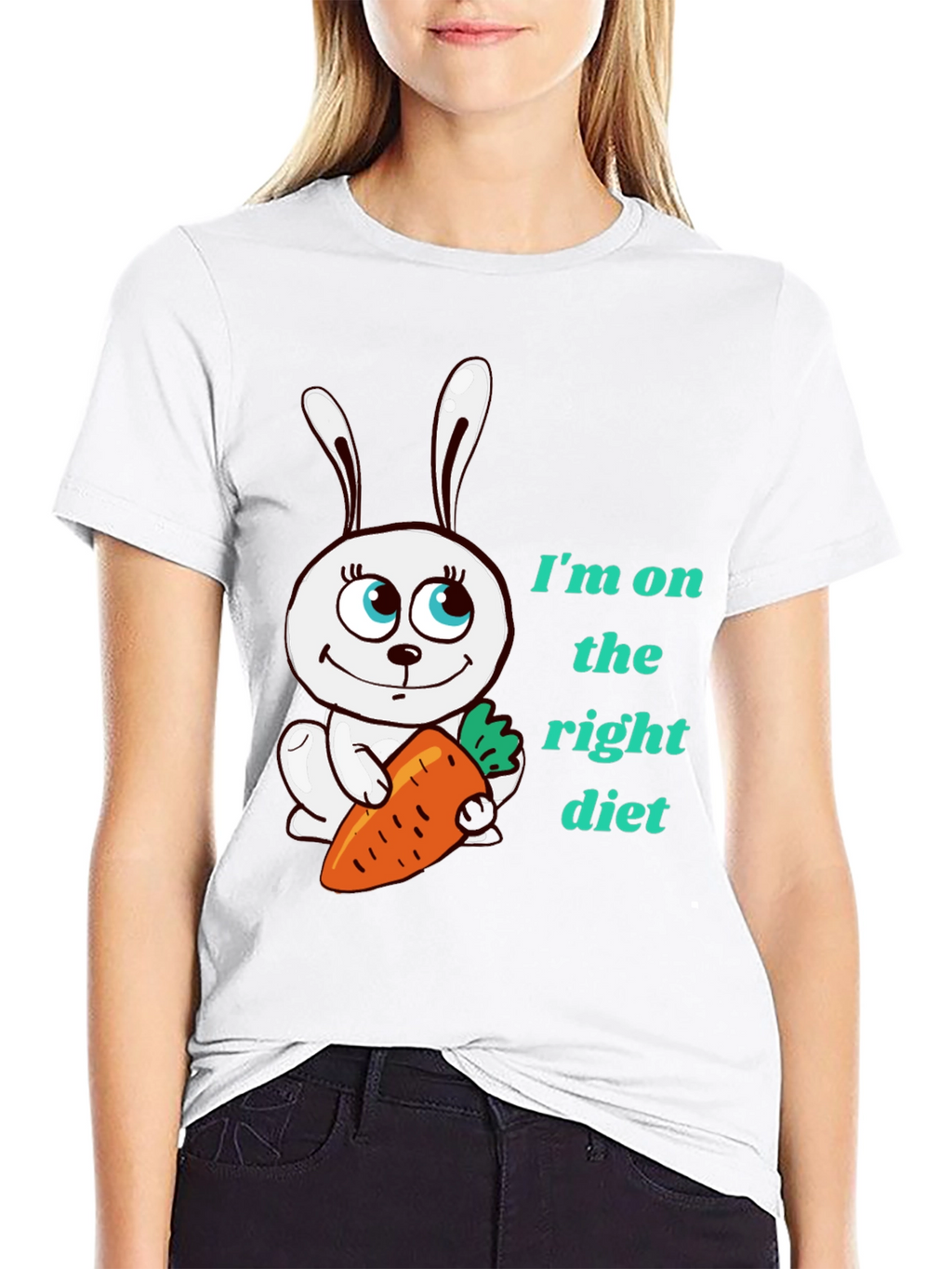 Funny Rabbit Diet T-Shirt