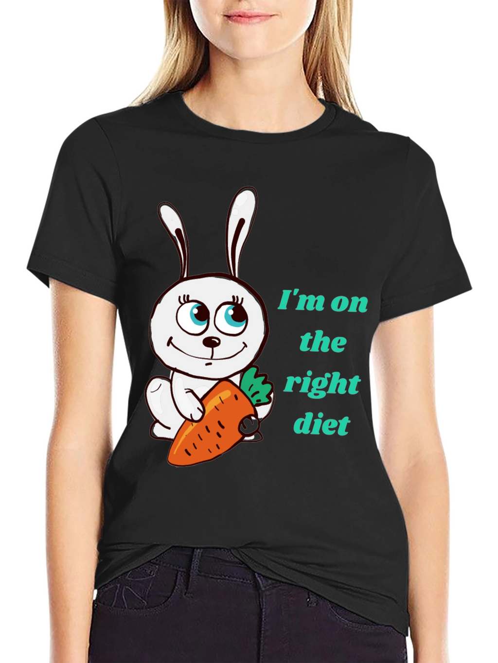Funny Rabbit Diet T-Shirt