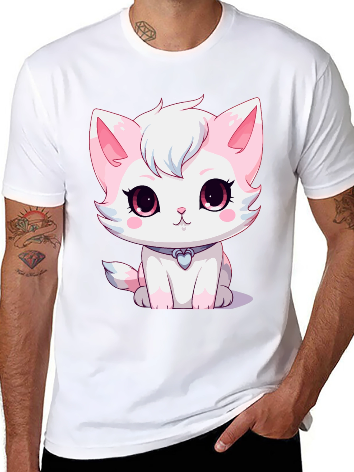 Cute Cartoon Kitten T-Shirt