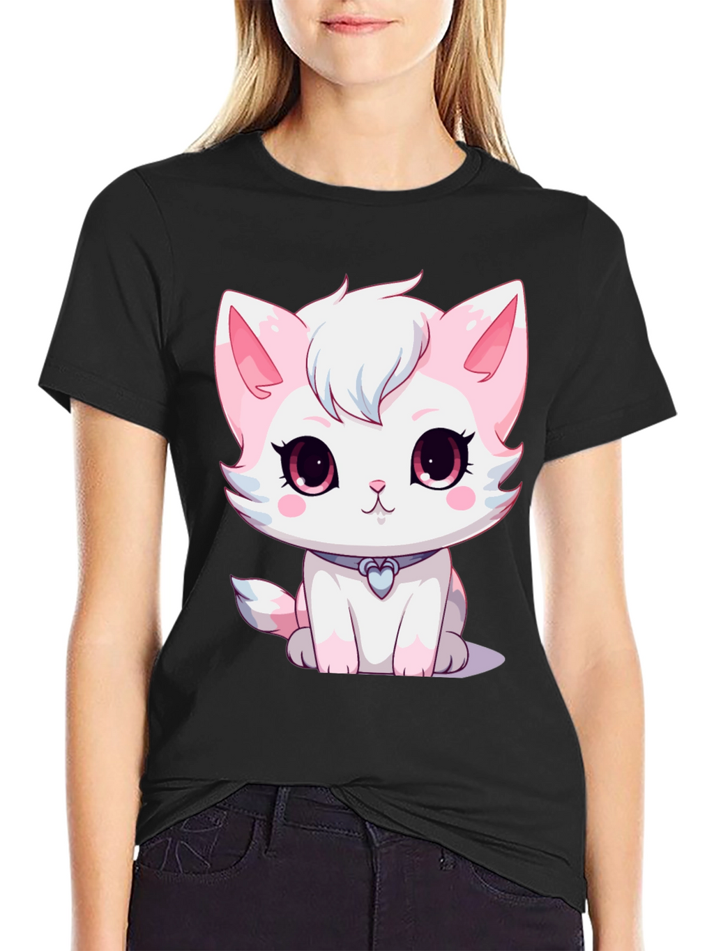 Cute Cartoon Kitten T-Shirt