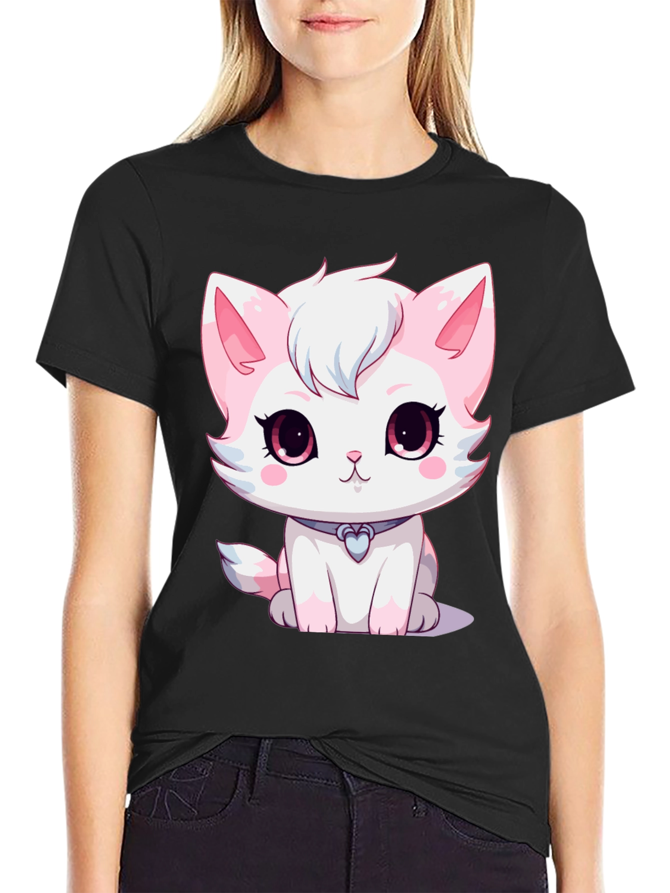 Cute Cartoon Kitten T-Shirt