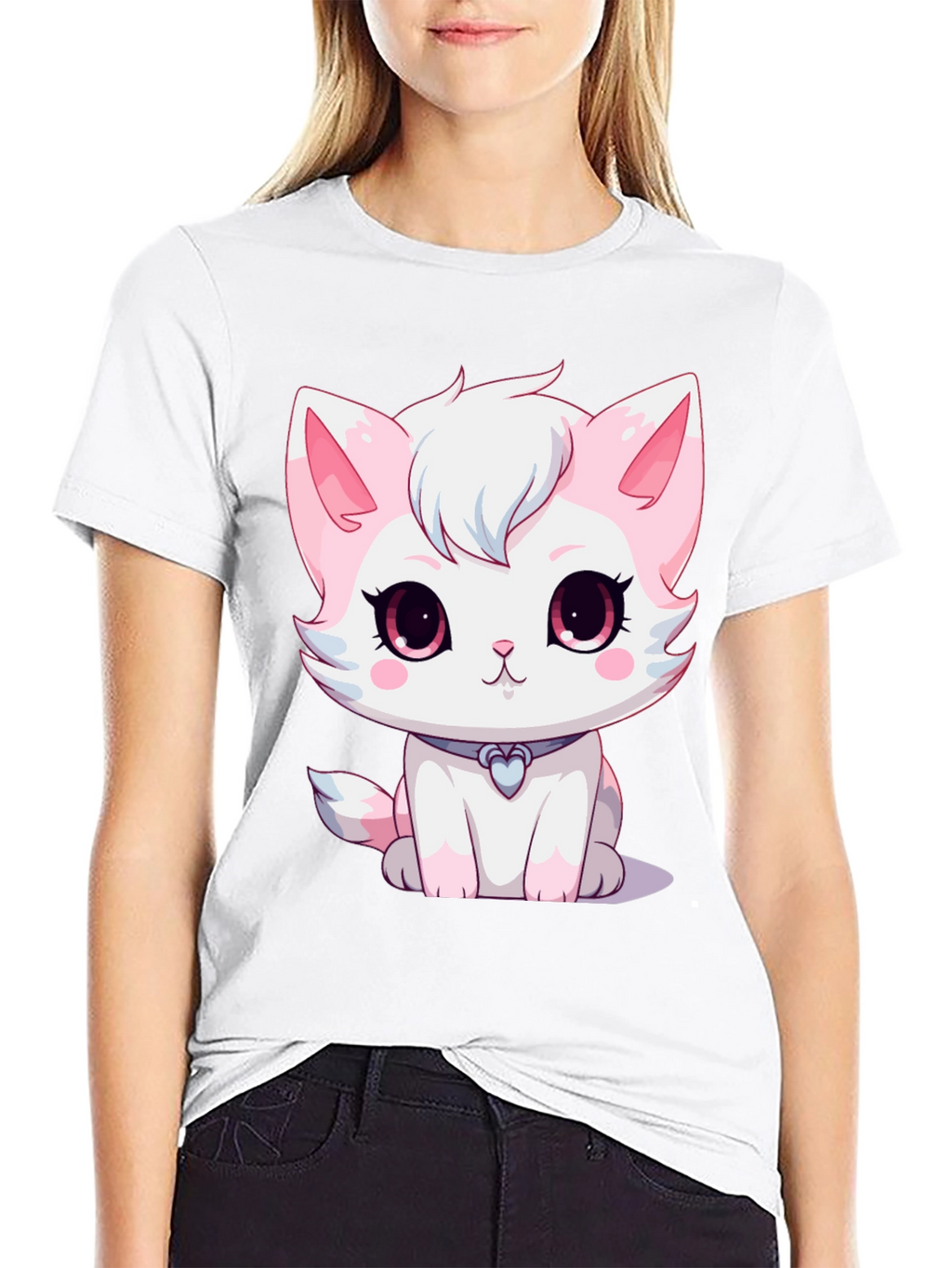 Cute Cartoon Kitten T-Shirt