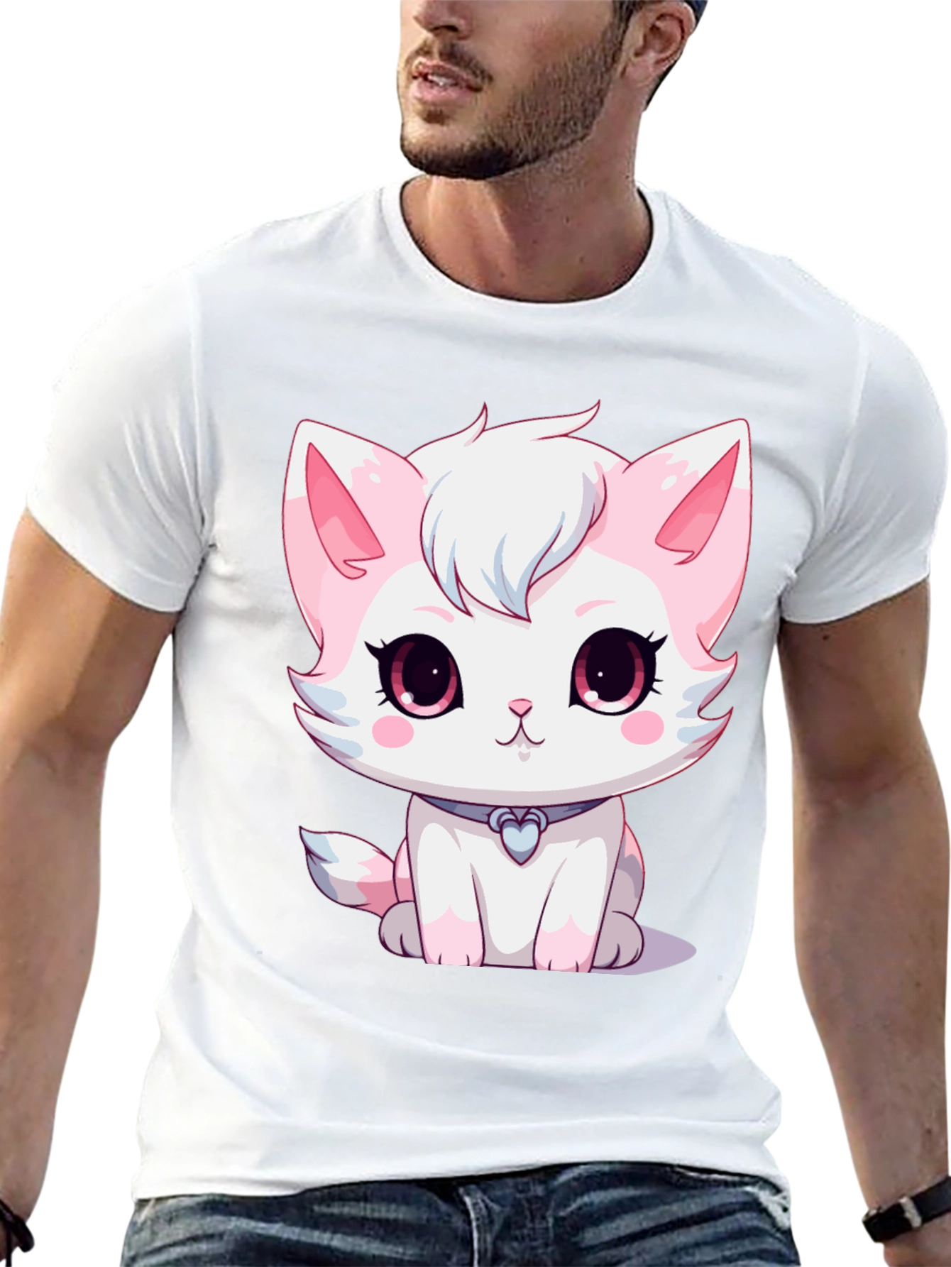 Cute Cartoon Kitten T-Shirt