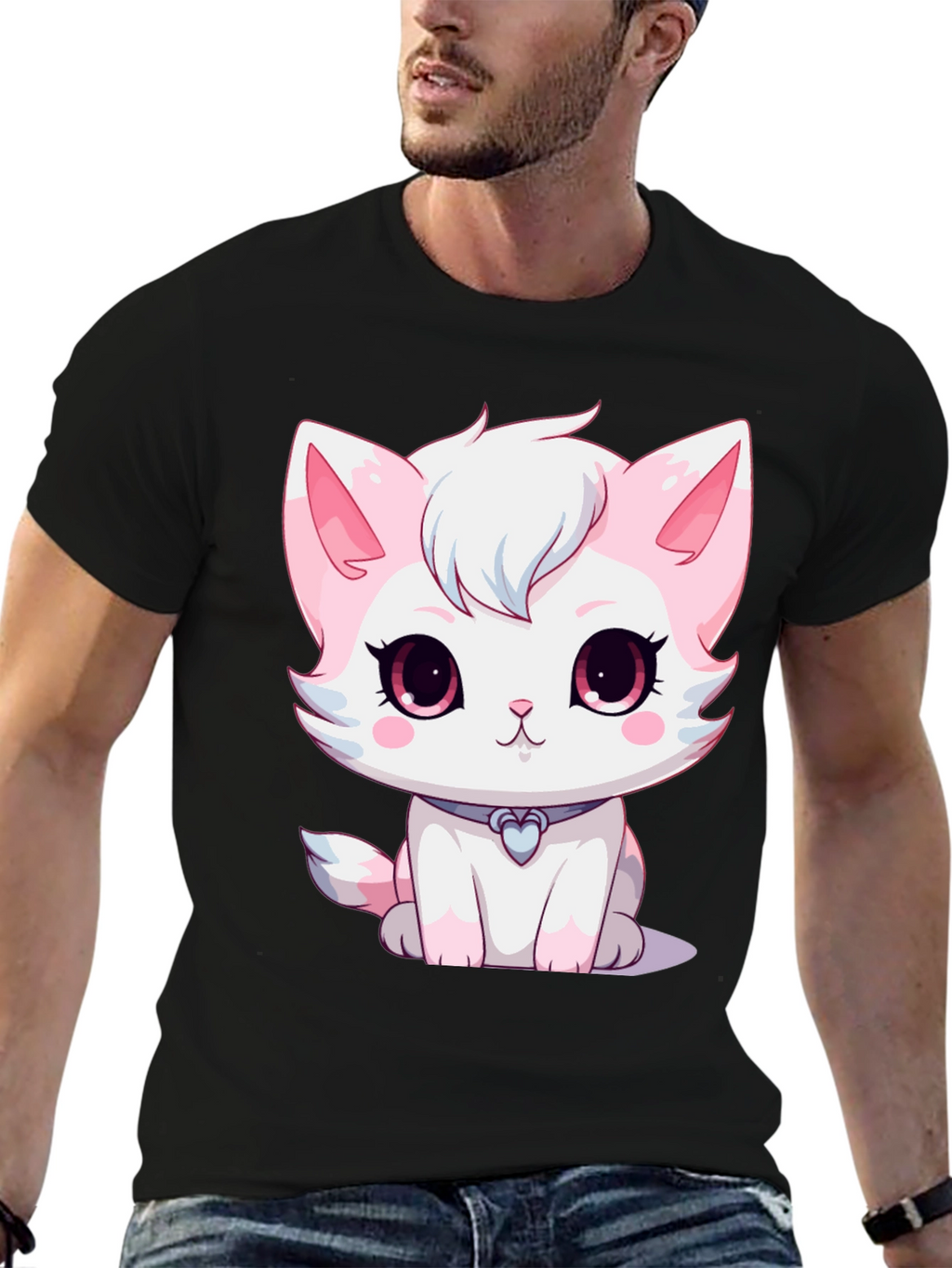Cute Cartoon Kitten T-Shirt