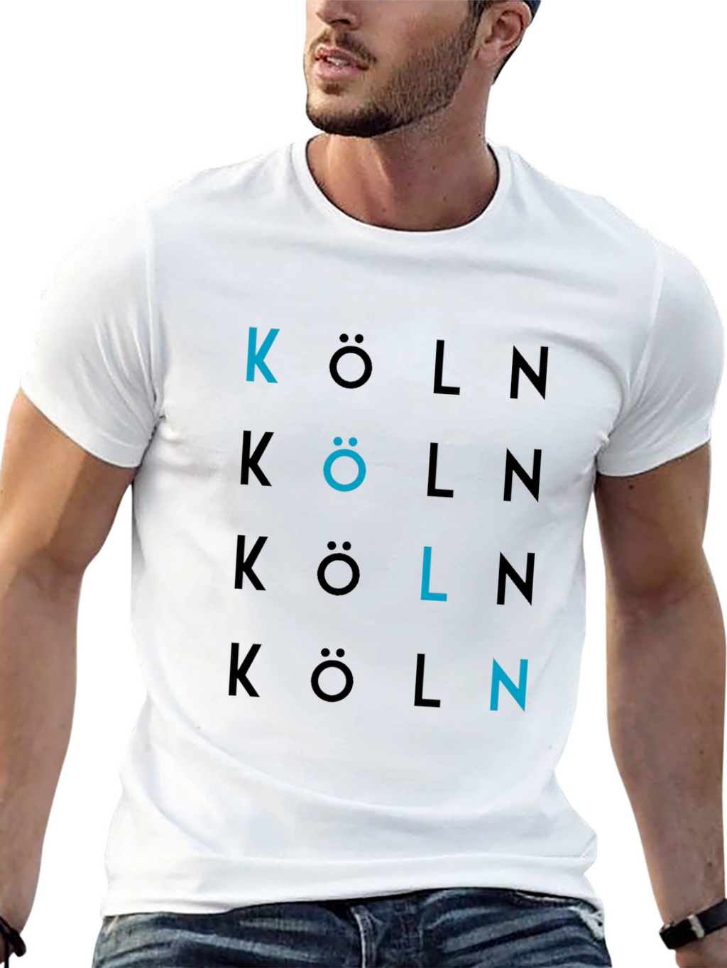 Köln Graphic Print Crew Neck T-Shirt