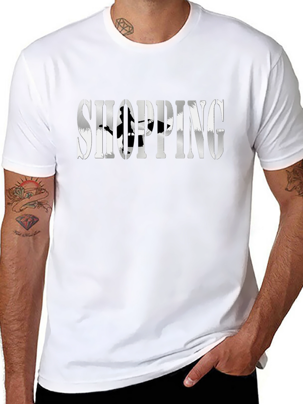 Shopping Graphic T-Shirt