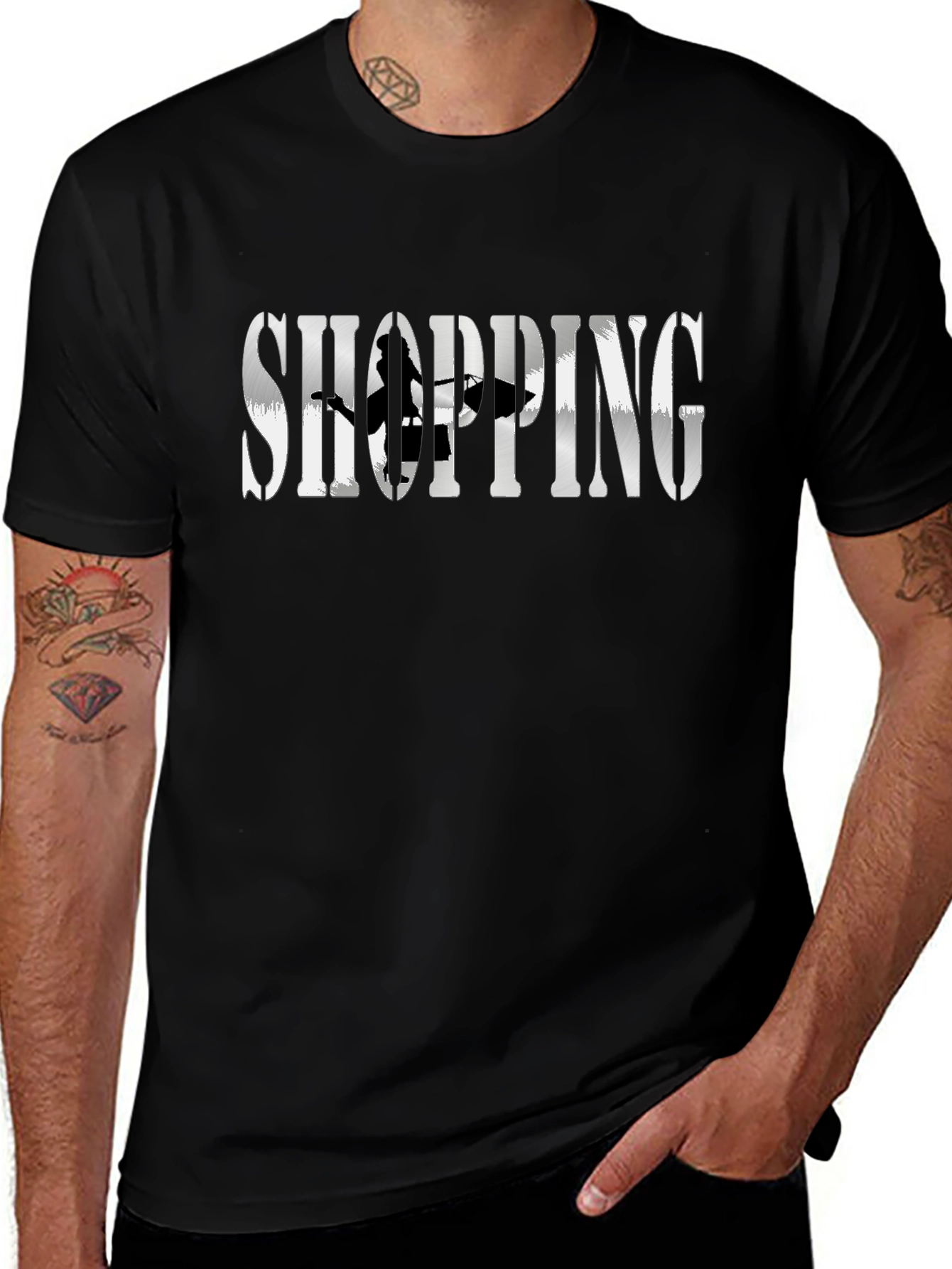 Shopping Graphic T-Shirt