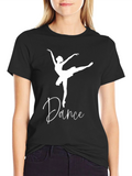 Dance Ballerina Black T-Shirt