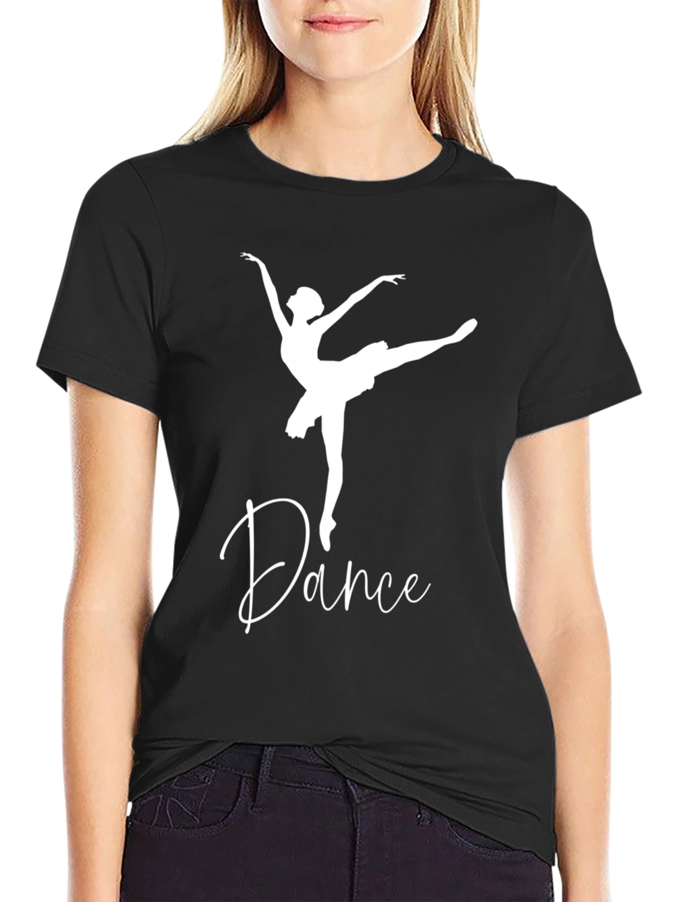 Dance Ballerina Black T-Shirt