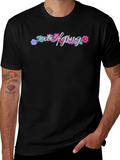 Satisfying Floral Black T-Shirt