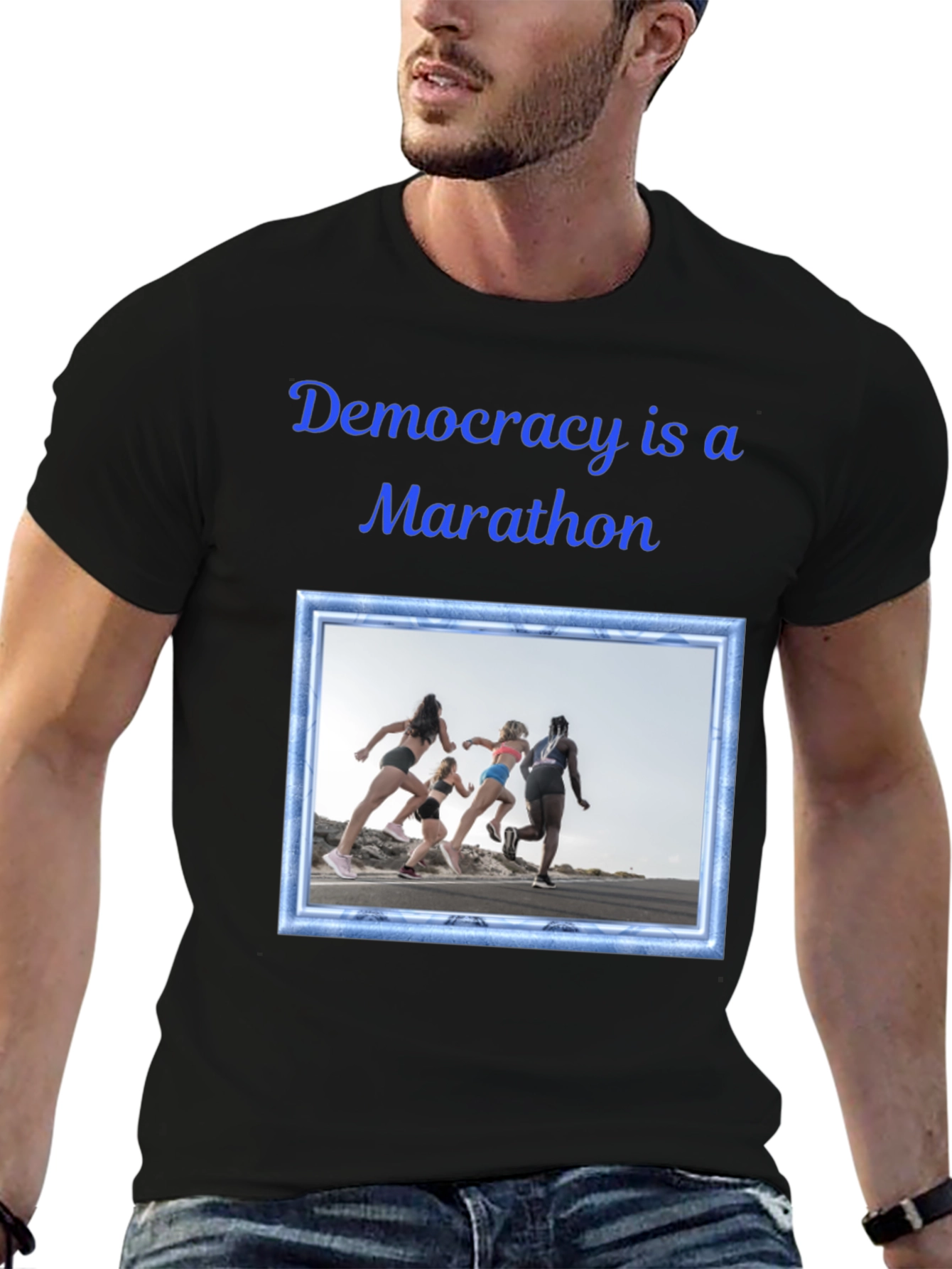 Democracy Marathon Graphic Tee - Unisex