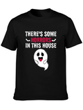 Spooky Ghost Graphic T-Shirt - Halloween Fun!