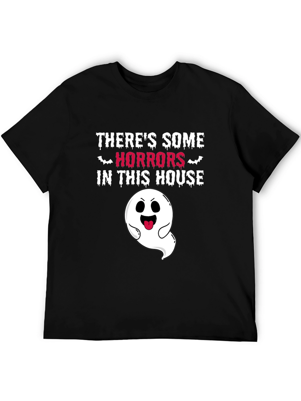 Spooky Ghost Graphic T-Shirt - Halloween Fun!