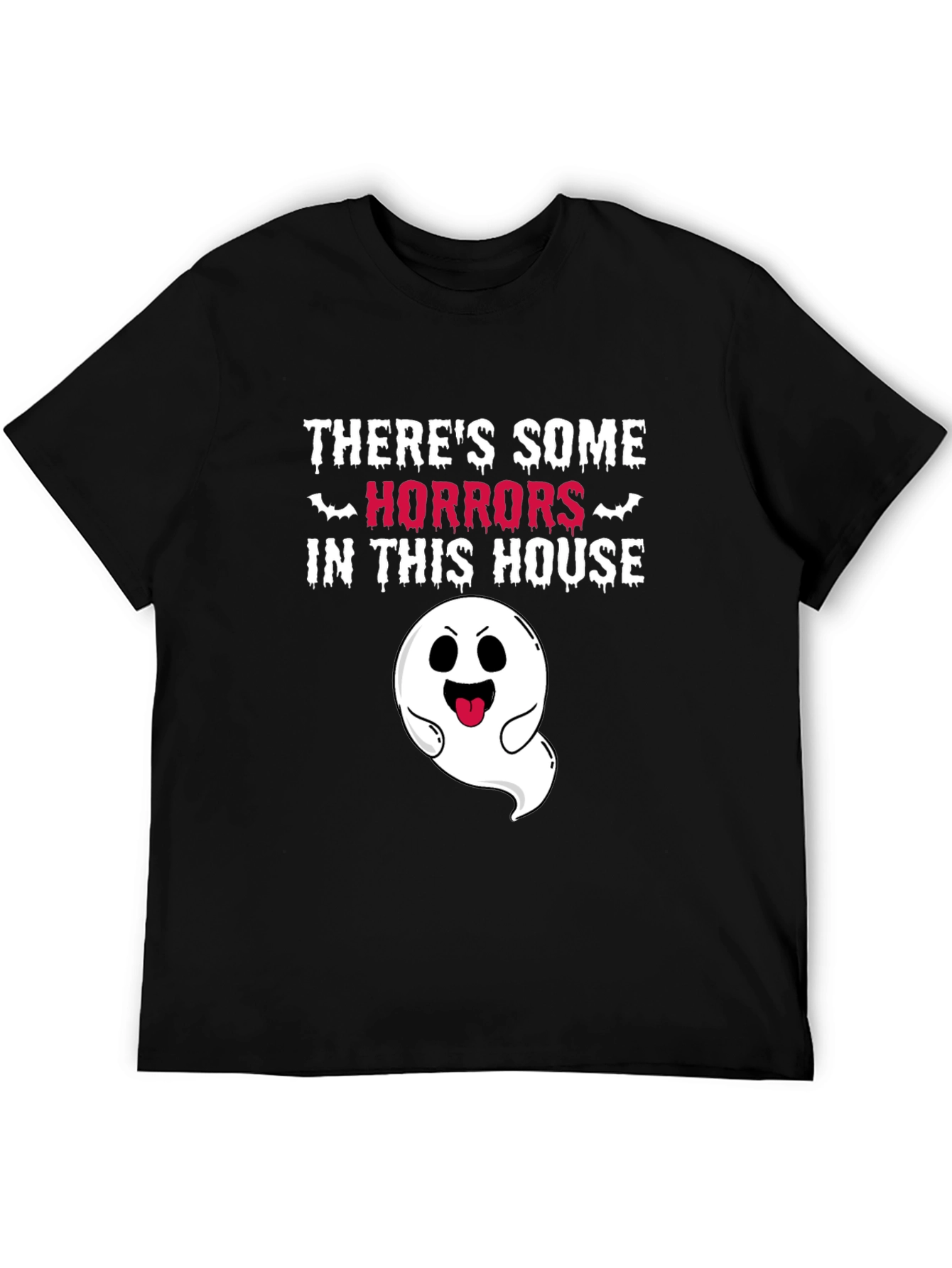 Spooky Ghost Graphic T-Shirt - Halloween Fun!