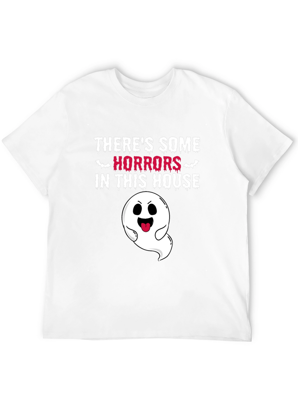 Spooky Ghost Graphic T-Shirt - Halloween Fun!