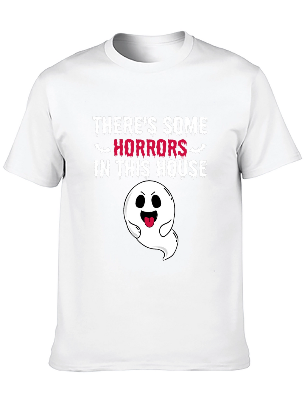 Spooky Ghost Graphic T-Shirt - Halloween Fun!
