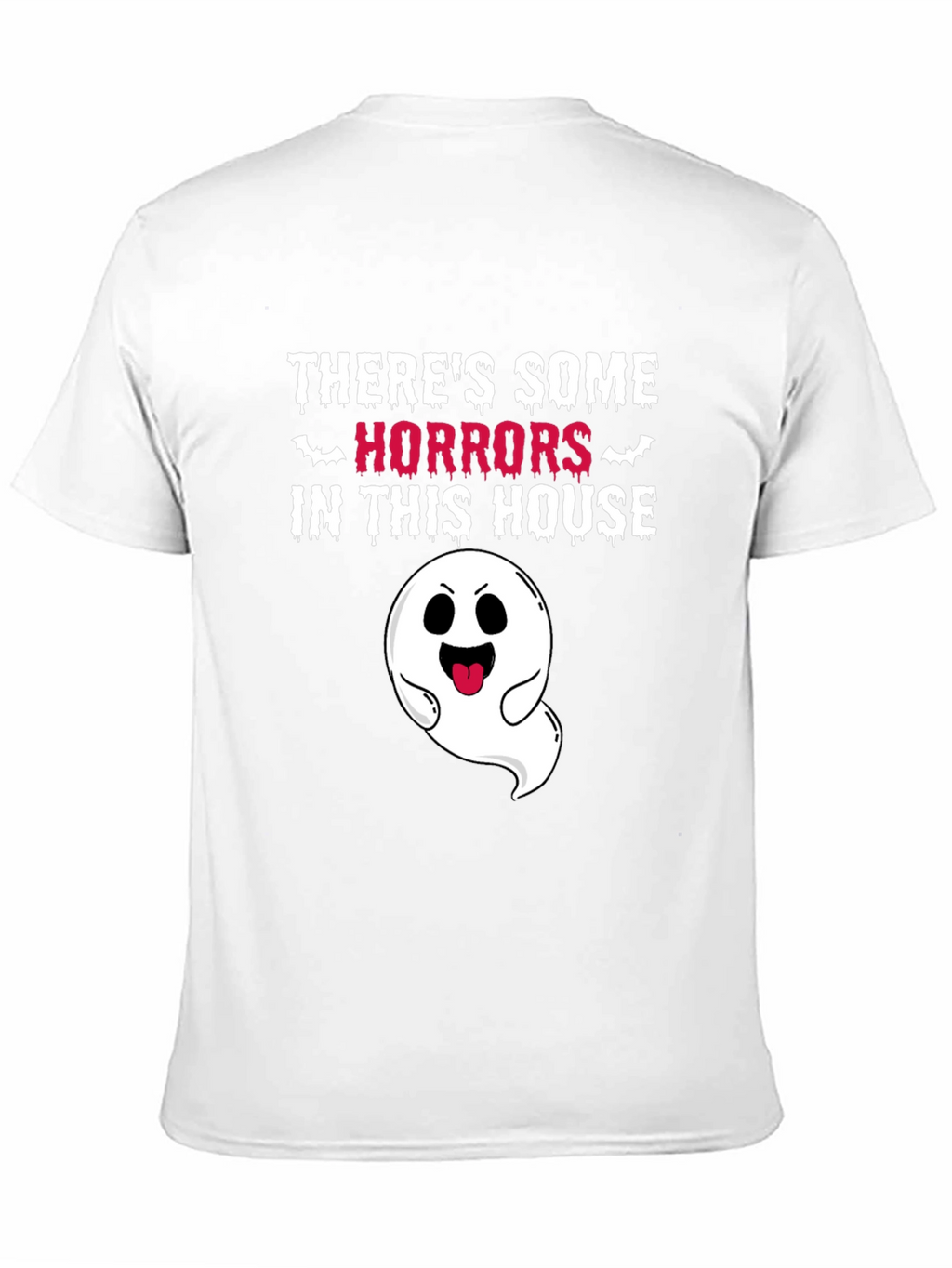 Spooky Ghost Graphic T-Shirt - Halloween Fun!
