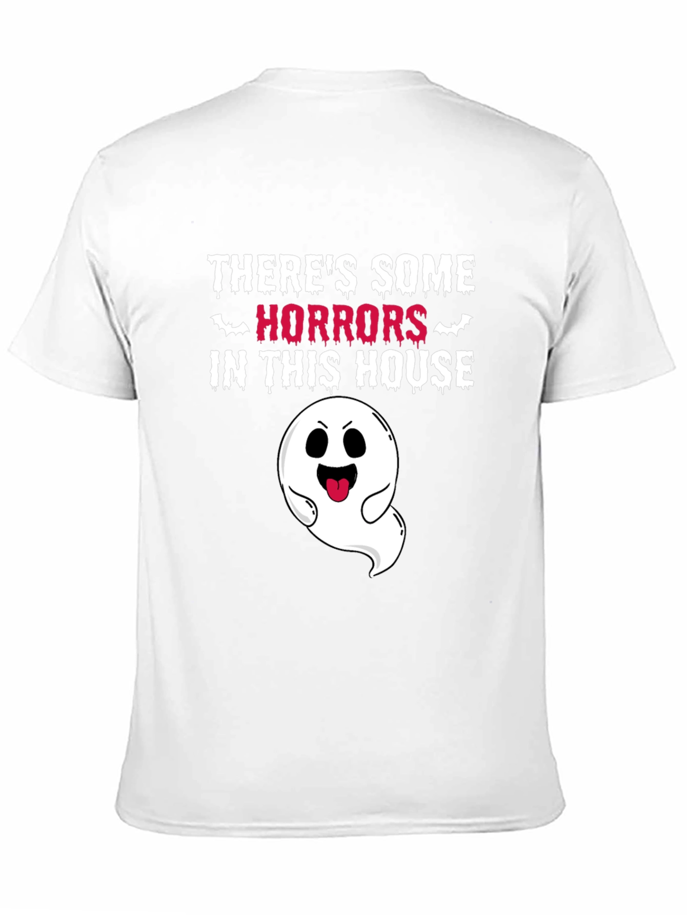 Spooky Ghost Graphic T-Shirt - Halloween Fun!