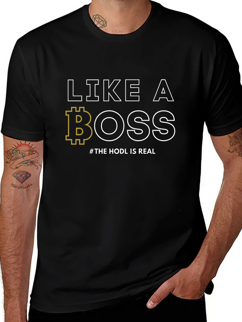 Like A BOSS Bitcoin HODL T-Shirt