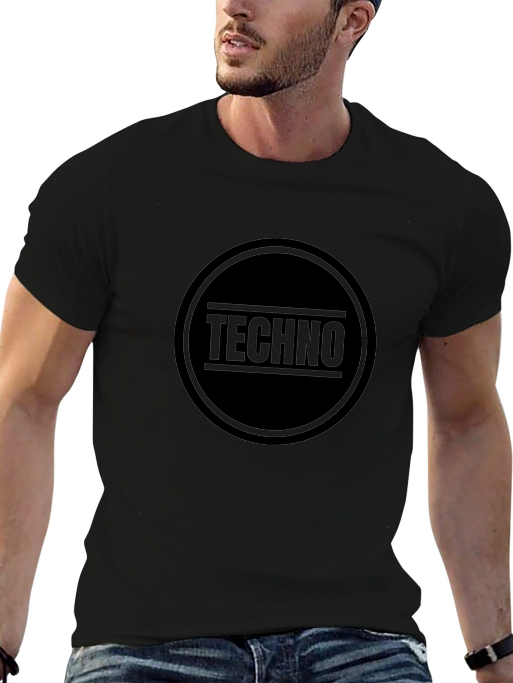 Techno Music T-Shirt - Black Graphic Tee