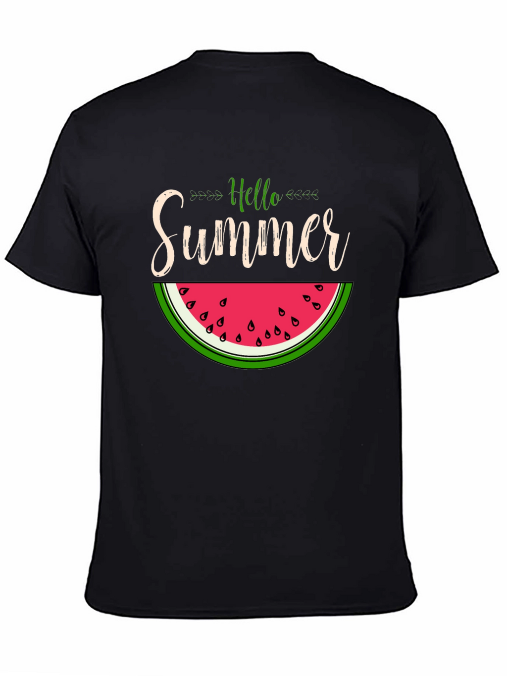 Hello Summer Watermelon Graphic T-Shirt