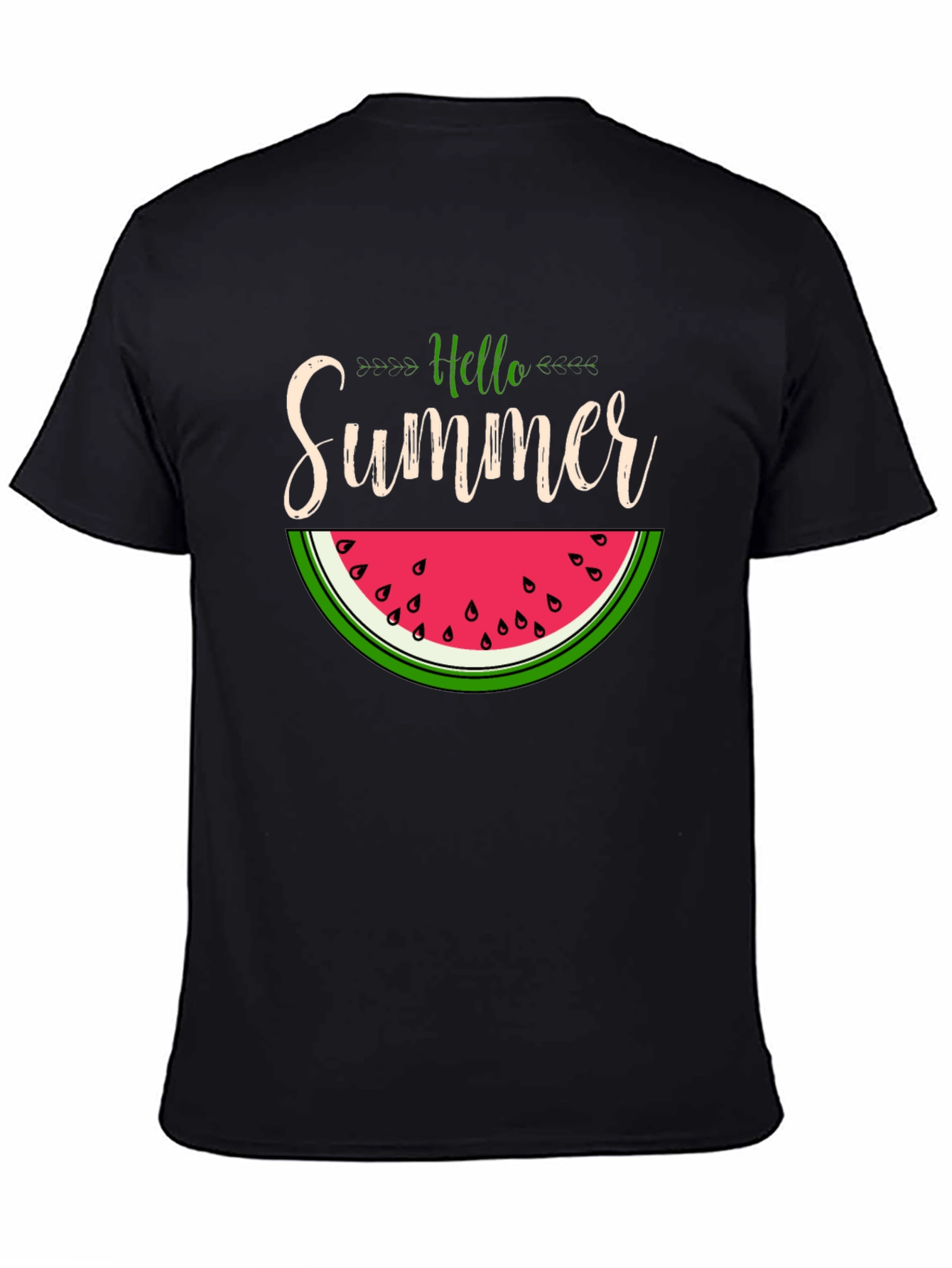 Hello Summer Watermelon Graphic T-Shirt