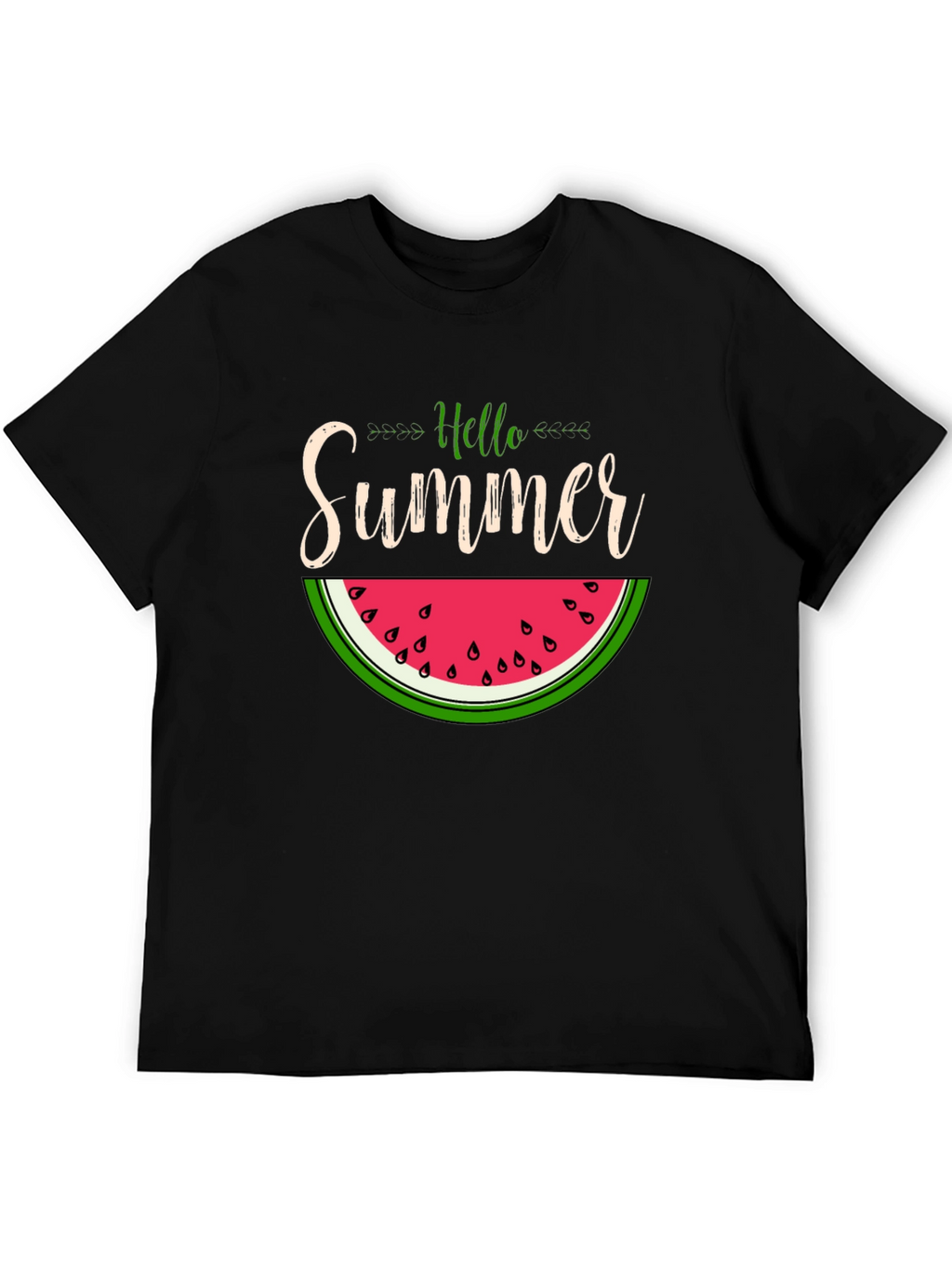 Hello Summer Watermelon Graphic T-Shirt