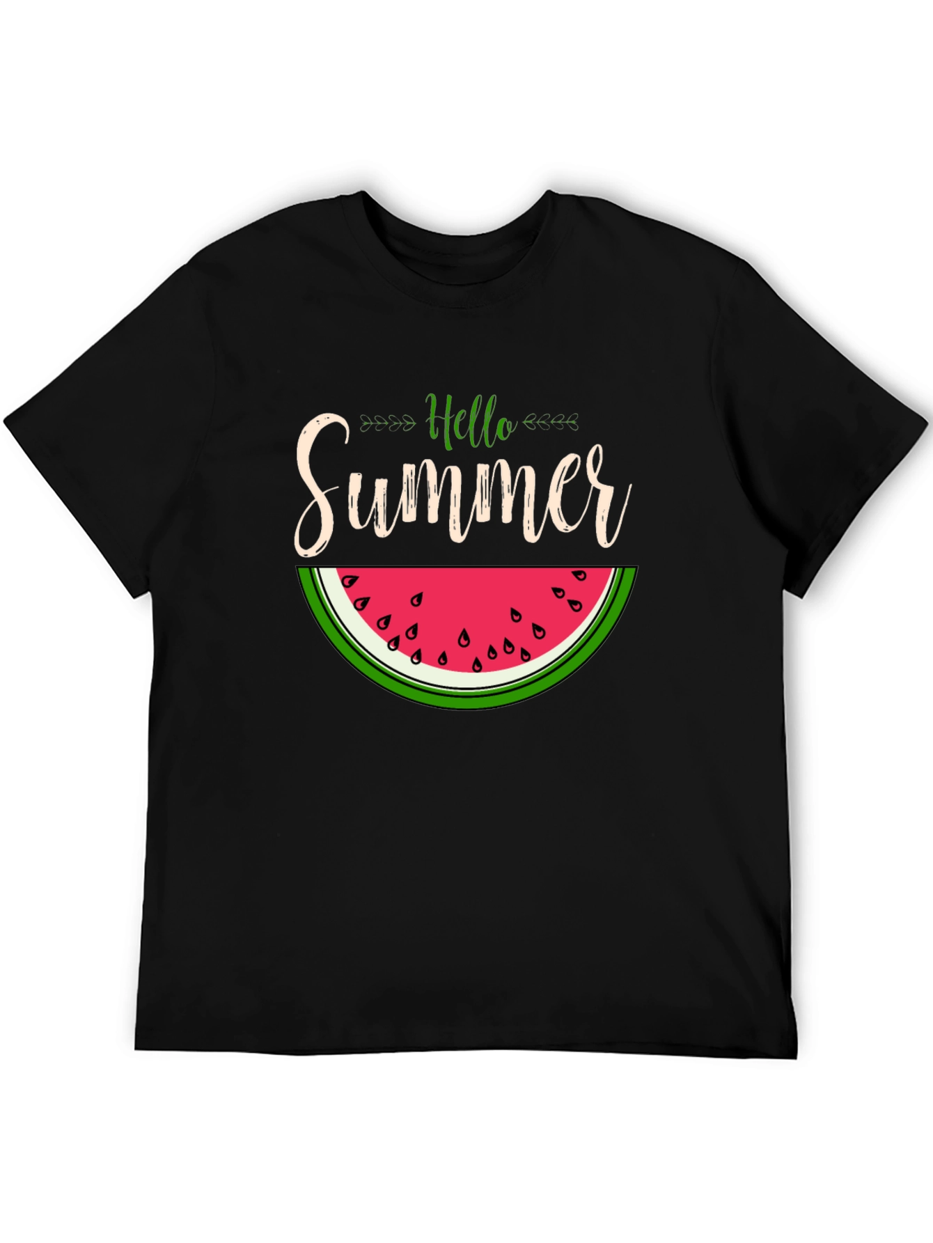 Hello Summer Watermelon Graphic T-Shirt