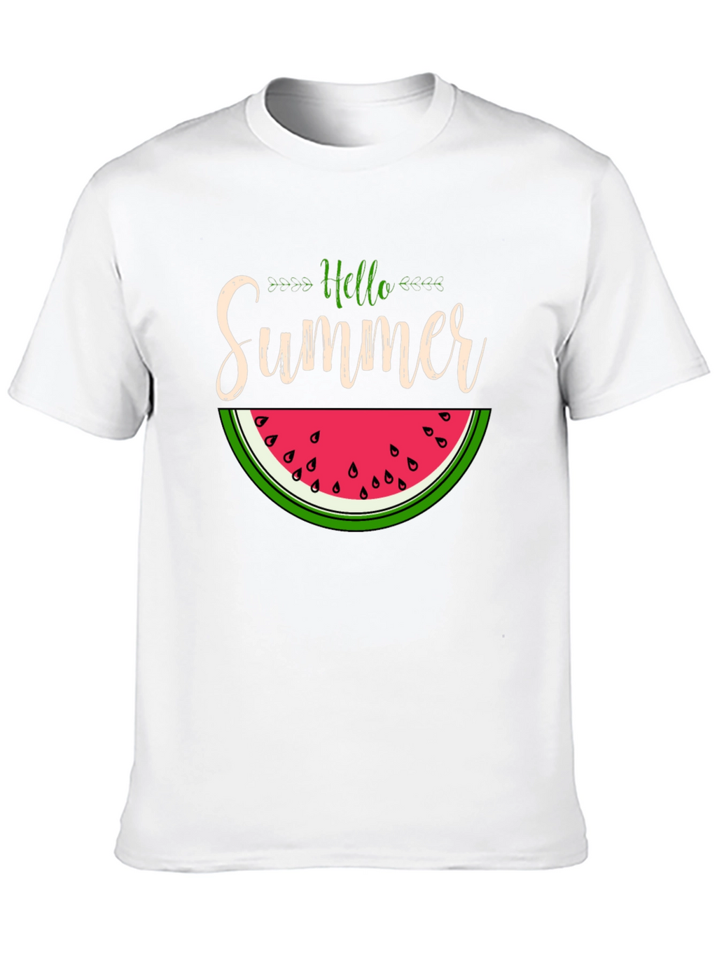 Hello Summer Watermelon Graphic T-Shirt