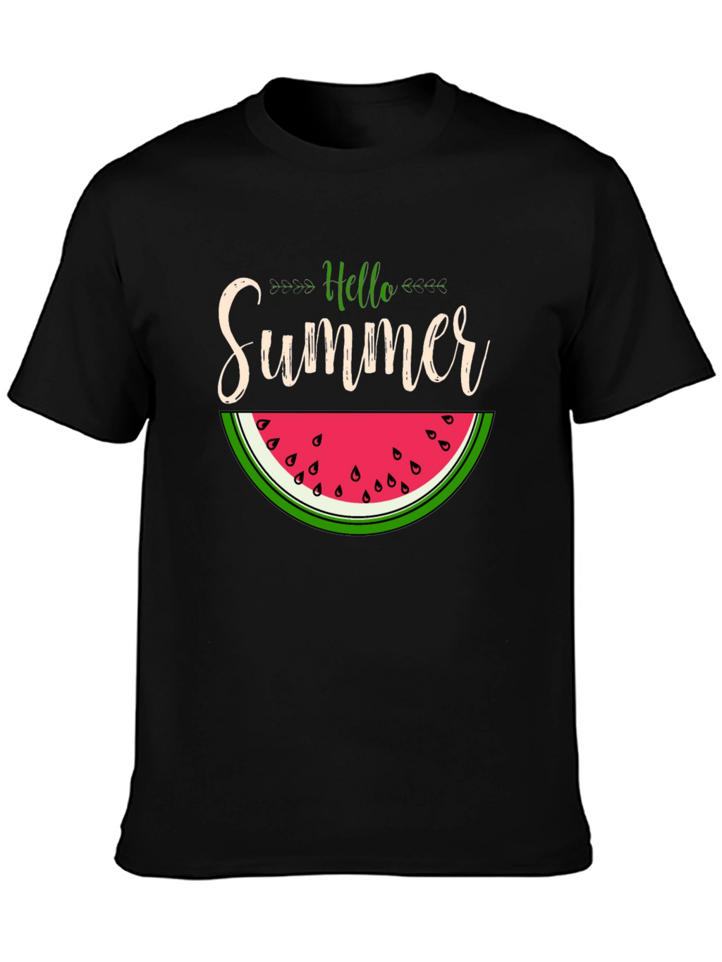 Hello Summer Watermelon Graphic T-Shirt