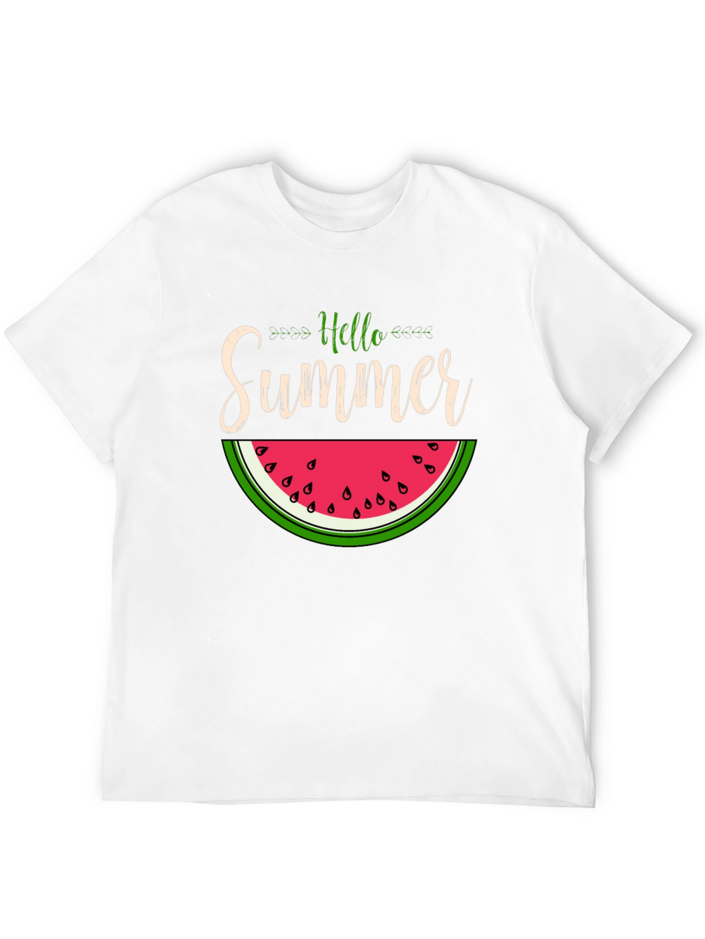 Hello Summer Watermelon Graphic T-Shirt