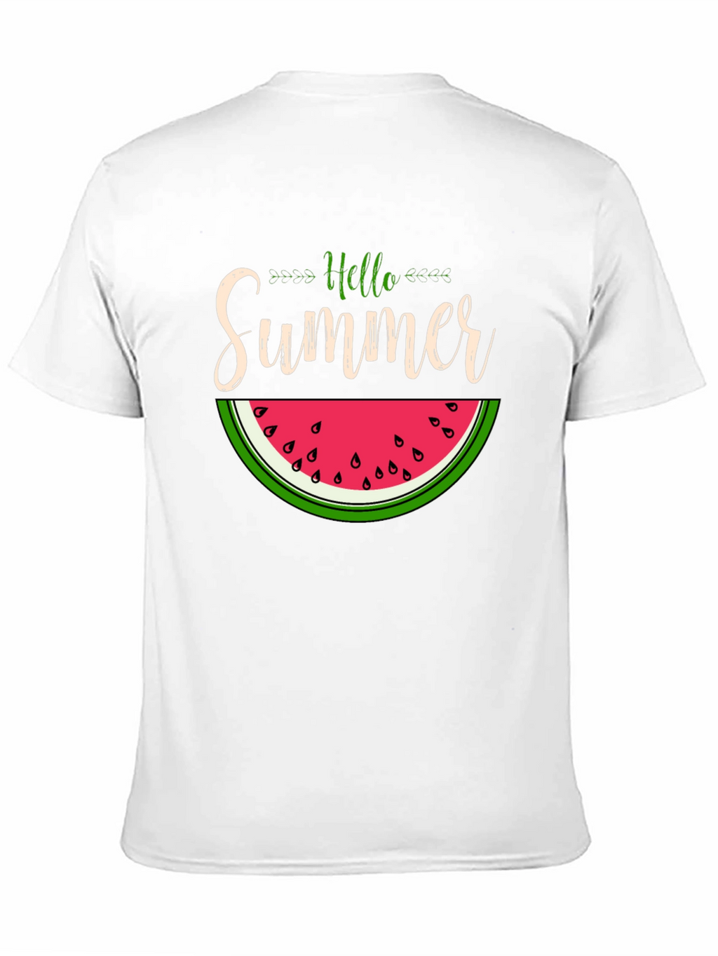 Hello Summer Watermelon Graphic T-Shirt