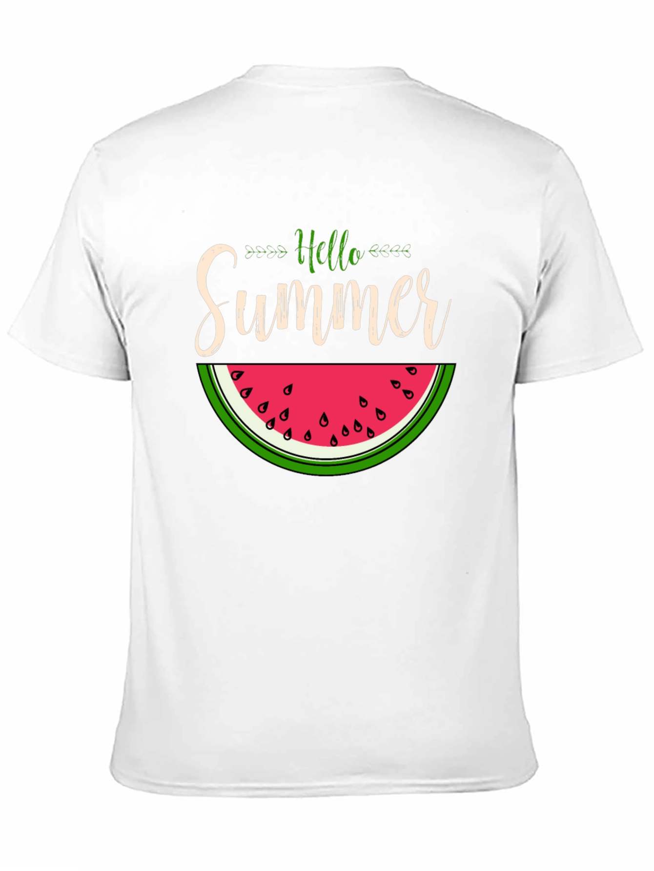 Hello Summer Watermelon Graphic T-Shirt