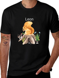 Squirrel Leon T-Shirt - Nature Lover Tee