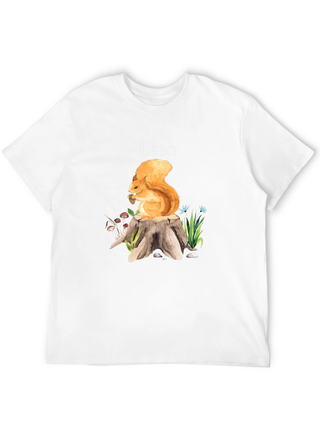Squirrel Leon T-Shirt - Nature Lover Tee