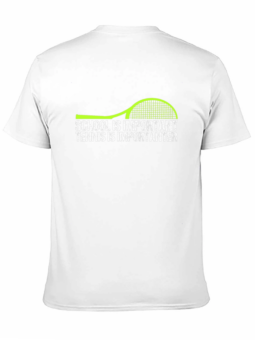 Tennis Is Importanter Black Graphic T-Shirt