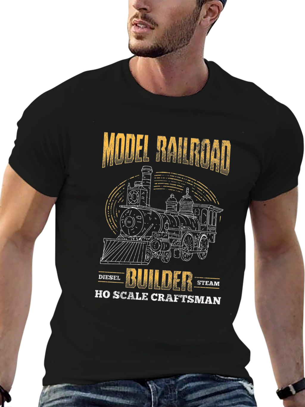 Model Railroad Builder T-Shirt - Hobby Enthusiast Tee