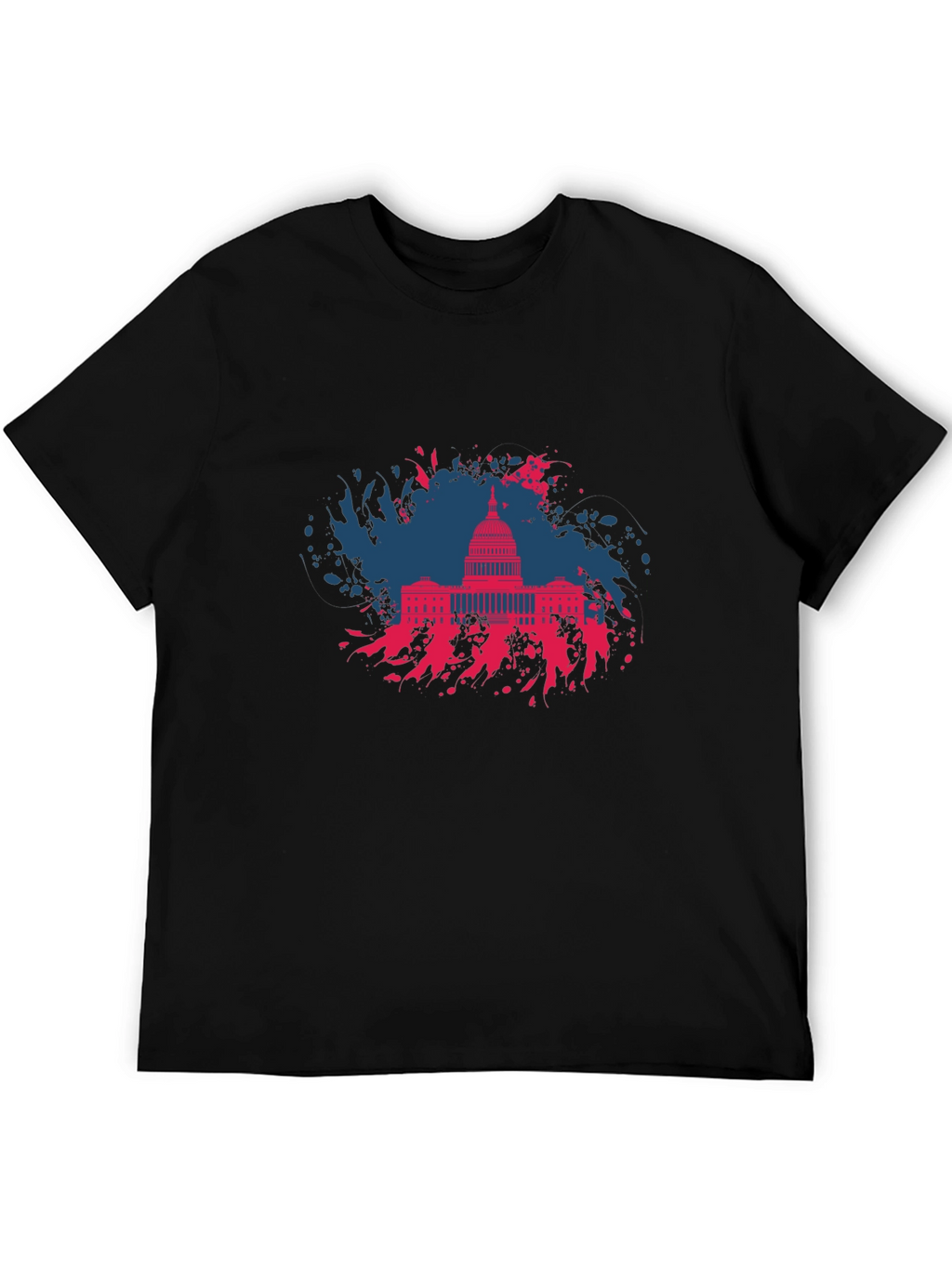 Capitol Building Graphic T-Shirt - Patriotic Design