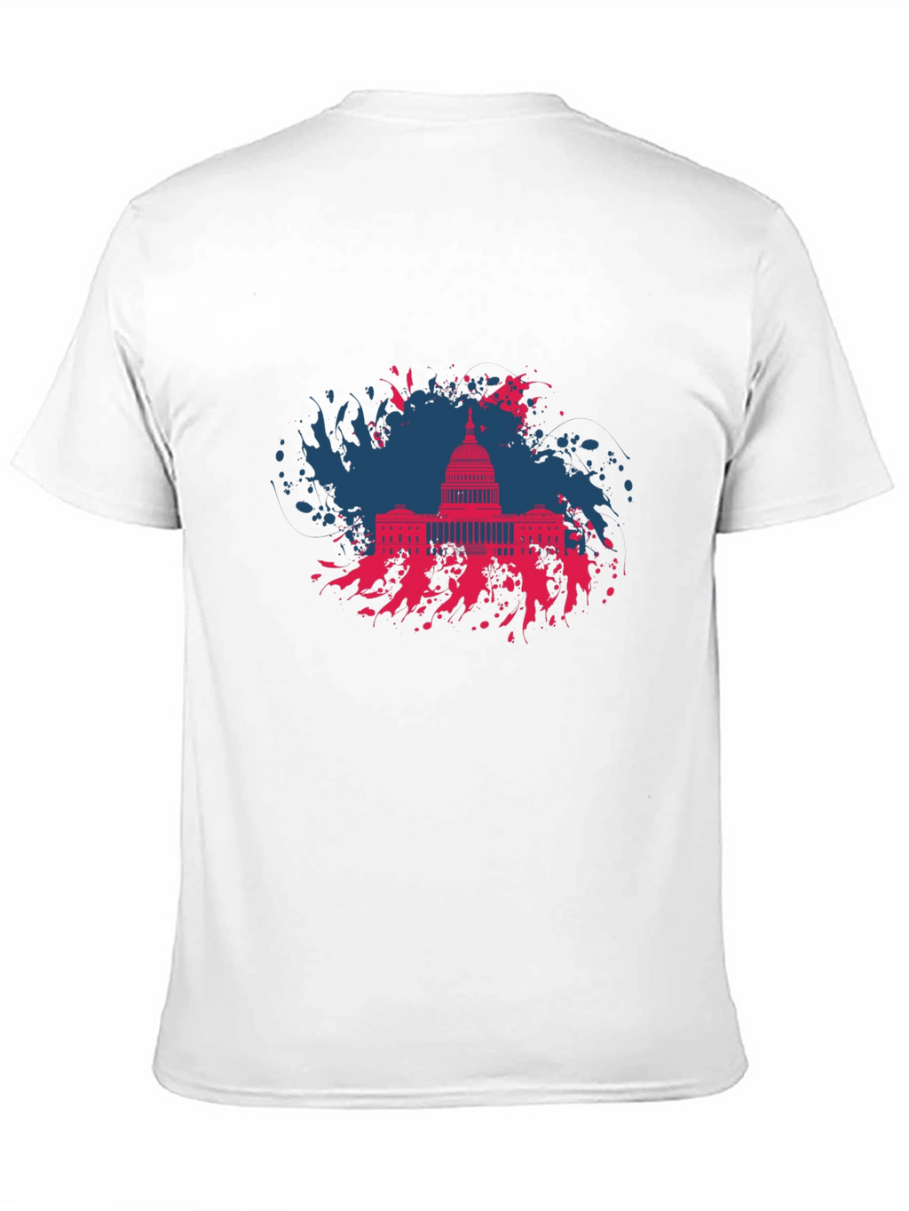 Capitol Building Graphic T-Shirt - Patriotic Design